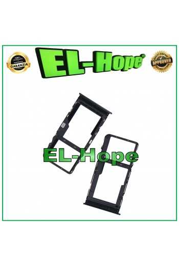 SLOT CARRELLO VANO SCHEDA NANO SIM MICRO SD PER TCL 20L PLUS T775H ALLOGGIO NERO