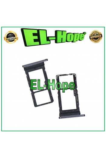 SLOT CARRELLO VANO SCHEDA SIM MICRO SD SAMSUNG GALAXY TAB A7 SM T500 T505 NERO