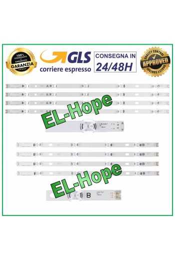 KIT 8 BARRE STRIP LED PER TV LG 47" DRT 3.0 47LB561V 47LB580V 6916L-1949A 1948A