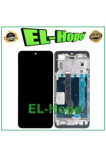 DISPLAY LCD + FRAME OLED PER TCL 30 T676H /30 PLUS T676J TOUCH SCREEN VETRO NERO