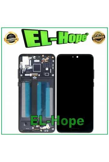 DISPLAY LCD + FRAME PER HUAWEI P20 EML L09 L09C L29 AL00 TOUCH SCREEN VETRO NERO