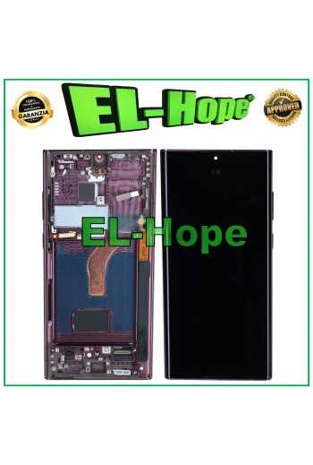 DISPLAY LCD TFT + FRAME TOUCH PER SAMSUNG GALAXY S22 ULTRA 2022 SM-S908 BURGUNDY