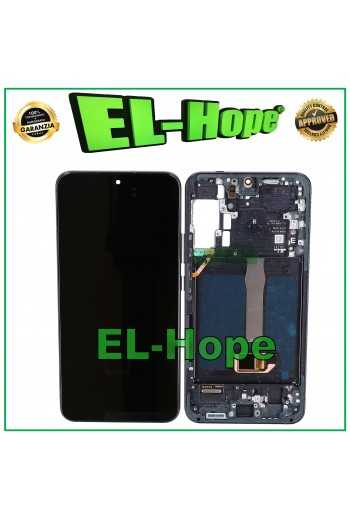 DISPLAY LCD OLED FRAME PER SAMSUNG GALAXY S22+ PLUS SM-S906 TOUCH SCHERMO NERO