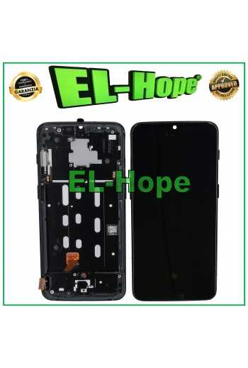 DISPLAY LCD OLED + FRAME PER ONEPLUS 6T A6010 A6013 TOUCH SCREEN SCHERMO NERO