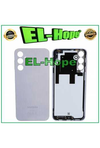 COPERCHIO BATTERIA ORIGINALE SAMSUNG GALAXY A14 4G SM-A145F VETRO SCOCCA SILVER