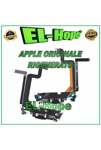 FLAT CONNETTORE CARICA RIGENERATO ORIGINALE APPLE IPHONE 14 PRO MAX NERO