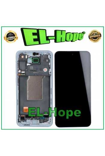 DISPLAY TOUCH LCD TFT FRAME PER SAMSUNG GALAXY A55 5G SM-A556 A556B VETRO BIANCO