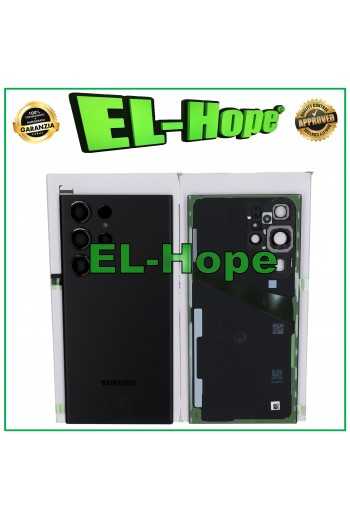 SCOCCA COPRI COPERCHIO BATTERIA ORIGINALE SAMSUNG GALAXY S23 ULTRA SM-S918B NERO
