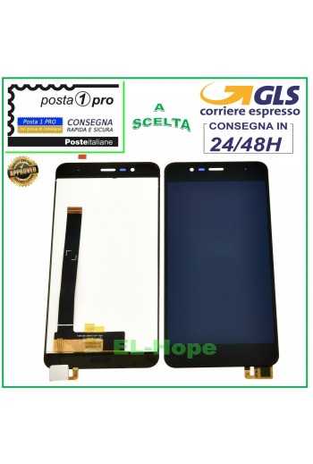 DISPLAY LCD PER ASUS ZENFONE 3 MAX ZC520TL X008D 5,2'' TOUCH SCREEN VETRO NERO