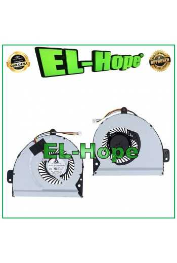 VENTOLA KSB06105HB FAN CPU PER NOTEBOOK ASUS A43 A43S A53S X53 X53S 4 PIN