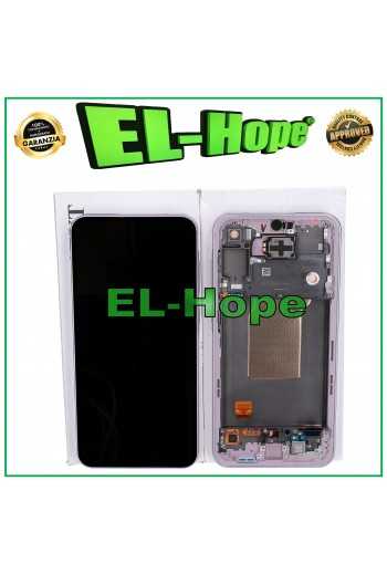 DISPLAY TOUCH OLED ORIGINALE SAMSUNG GALAXY A55 5G SM-A556 FRAME LAVENDER LILAC