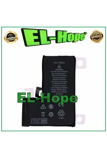BATTERIA DI RICAMBIO PILA PER IPHONE 15 PRO 3274 mAh 4.47V A3102