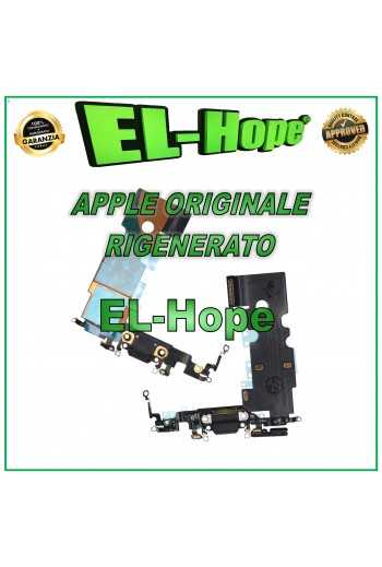 FLAT FLEX CONNETTORE DI RICARICA RIGENERATO ORIGINALE APPLE IPHONE 8 NERO