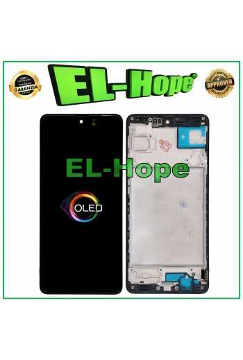 DISPLAY LCD OLED FRAME PER SAMSUNG GALAXY M62 F62 SM-M625F TOUCH SCREEN NERO