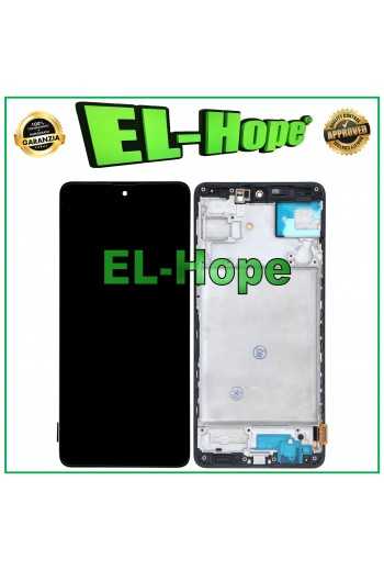 DISPLAY LCD TFT + FRAME PER SAMSUNG GALAXY M62 F62 SM-M625F TOUCH SCREEN NERO