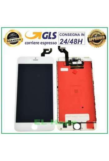 DISPLAY LCD RETINA PER APPLE IPHONE 6S PLUS TOUCH SCREEN FRAME BIANCO TIANMA