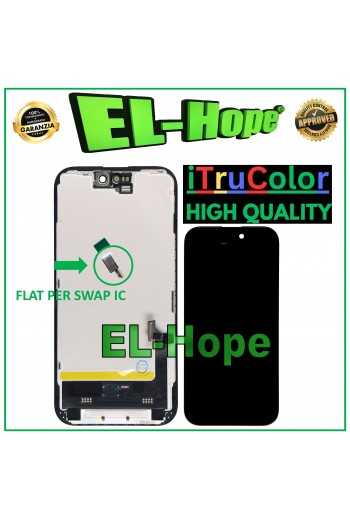 DISPLAY LCD iTruColor SOFT OLED PREMIUM PER APPLE IPHONE 15 TOUCH SCREEN SCHERMO