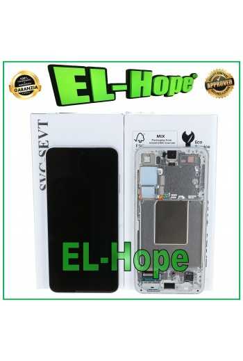 DISPLAY TOUCH + LCD ORIGINALE SAMSUNG GALAXY S24 5G 2024 SM-S921 MARBLE GRAY