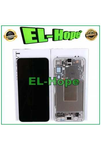 DISPLAY LCD TOUCH FRAME ORIGINALE SAMSUNG GALAXY S24 PLUS 5G SM-S926 MARBLE GRAY