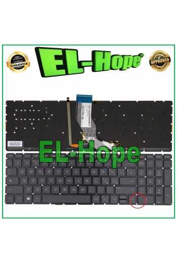 TASTIERA ITALIANA PER NOTEBOOK HP PAVILION SERIE 15-AB RETROILLUMINATA NERA