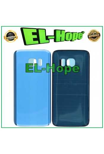 COPRI BATTERIA PER SAMSUNG GALAXY S7 SM-G930 VETRO SCOCCA CASE POSTERIORE BLU