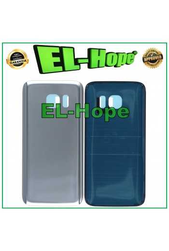 COPRI BATTERIA PER SAMSUNG GALAXY S7 SM-G930 VETRO SCOCCA CASE POSTERIORE SILVER