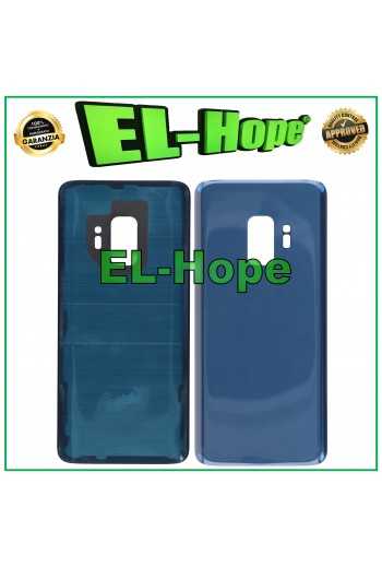 COPRI BATTERIA PER SAMSUNG GALAXY S9 SM-G960 VETRO SCOCCA CASE POSTERIORE BLU