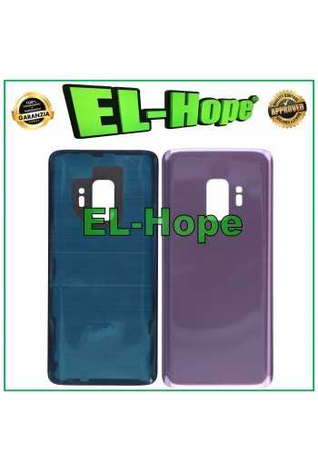 COPRI BATTERIA PER SAMSUNG GALAXY S9 SM-G960 VETRO SCOCCA CASE POSTERIORE VIOLA