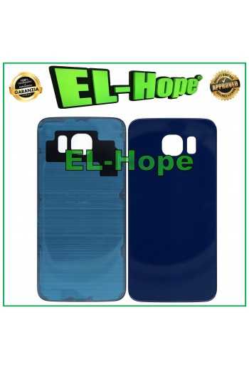 SCOCCA BATTERIA PER SAMSUNG GALAXY S6 SM-G920 CASE COPERCHIO POSTERIORE BLU NERO