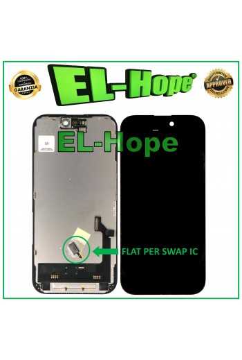 DISPLAY LCD SOFT OLED PER APPLE IPHONE 15 TOUCH SCREEN VETRO GX ORIGINALE