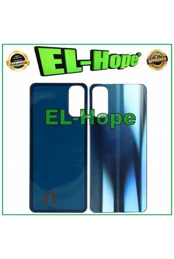 COPRI BATTERIA PER OPPO RENO 4 CPH2113 CPH2091 BACK CASE VETRO POSTERIORE BLU