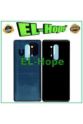 COPRI BATTERIA PER ONEPLUS 8 PRO SCOCCA COPERCHIO BACK CASE POSTERIORE NERO