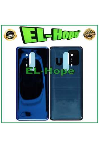 COPRI BATTERIA PER ONEPLUS 8 PRO SCOCCA COPERCHIO BACK CASE POSTERIORE BLU
