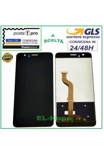 DISPLAY LCD PER HUAWEI HONOR 8 FRD-L09 FRD-L19 TOUCH SCREEN SCHERMO VETRO NERO