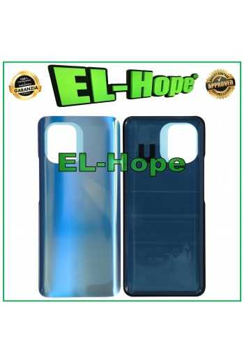 COPRI BATTERIA PER XIAOMI MI 11 M2011K2C SCOCCA CASE POSTERIORE SILVER BLU