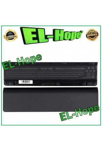 BATTERIA PER PC NOTEBOOK TOSHIBA L800 PA5023U 5200 mAh 11.1V NERA PARI ORIGINALE