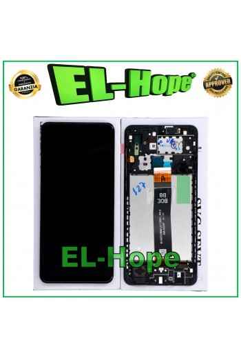 DISPLAY LCD ORIGINALE + FRAME SAMSUNG GALAXY A02 SM-A022 TOUCH SCREEN VETRO NERO