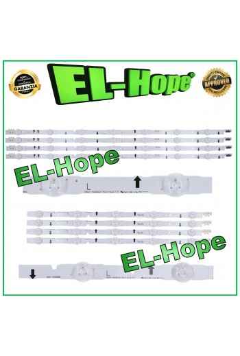 KIT 12 BARRE STRIP LED PER TV 50" SAMSUNG D4GE-500DCA-R2 LM41-00099C SERIE UE50H