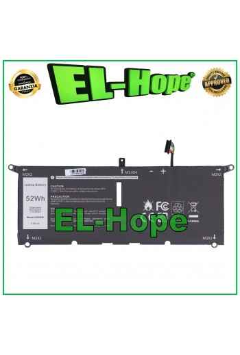 BATTERIA PER PC NOTEBOOK DELL 0G8VCF 6300 mAh 7.6 V 52Wh NERA PARI ORIGINALE