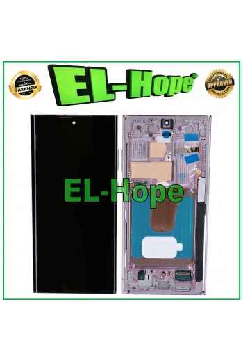 DISPLAY LCD OLED TOUCH + FRAME PER SAMSUNG GALAXY S23 ULTRA SM-S918 LAVENDER