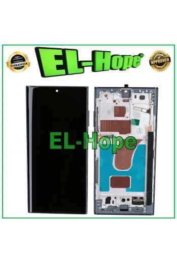 DISPLAY LCD TFT TOUCH + FRAME PER SAMSUNG GALAXY S23 ULTRA SM-S918 GREEN VERDE