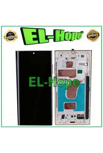 DISPLAY LCD TFT TOUCH SCREEN FRAME PER SAMSUNG GALAXY S23 ULTRA SM-S918 SKYBLUE