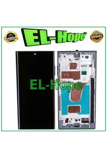 DISPLAY LCD TFT TOUCH SCREEN + FRAME PER SAMSUNG GALAXY S23 ULTRA SM-S918 NERO