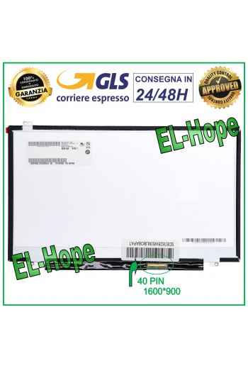 DISPLAY B140RW02 V.1 LCD NOTEBOOK 14" 40 PIN 1600*900 SCHERMO HD LED