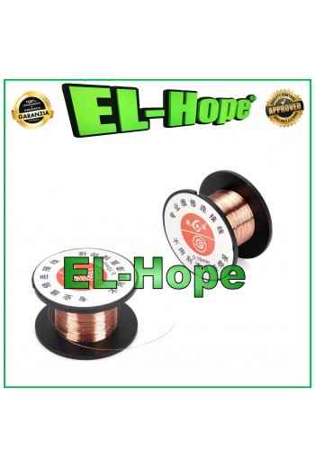 BOBINA FILO DI RAME SMALTATO 0.10mm PER SALDATURE COPPER JUMP WIRE GLAZED