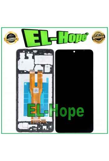 DISPLAY FRAME LCD PER SAMSUNG GALAXY A06 SM-A065 TOUCH VETRO SCHERMO NERO