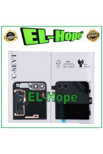 VETRO POSTERIORE LCD SUPERIORE ORIGINALE SAMSUNG GALAXY Z FLIP 5 SM-F731B NERO