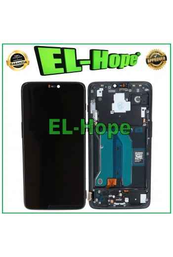 DISPLAY LCD OLED + FRAME PER ONEPLUS 6 A6000 A6003 TOUCH SCREEN VETRO NERO