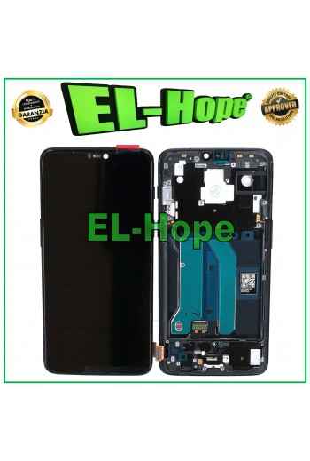 DISPLAY LCD TFT + FRAME PER ONEPLUS 6 A6000 A6003 TOUCH SCREEN VETRO NERO