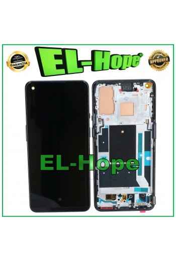 DISPLAY OLED + FRAME PER ONEPLUS 9 LE2110 LE2113 TOUCH VETRO LCD SCHERMO NERO